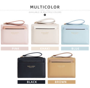 Womens Fashion 2024 new PU leather short purse for Women Coin Purse Bag ID Card holder Simple Purse Small pink purse for women