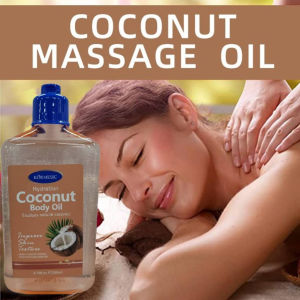 Kormesic Therapeutic Body Oil 260ml Coconut Oil Massage oil Relaxing Massage Blend Coconut Cocoa Muscle Pain Relief Aromatherapy Grade