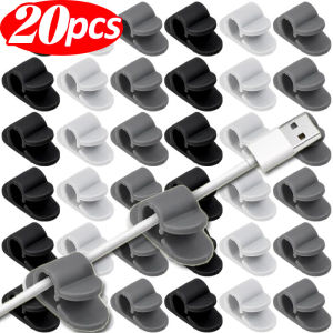 20Pcs Self Adhesive String Light Clip Wall-mounted Cable Wire Storage Hook Outdoor Waterproof Hanging Holder Home Office Storage Clamp