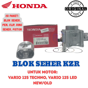 BLOK SEHER ORIGINAL AHM KODE KZR KUALITAS ASLI UNTUK MOTOR VARIO 125 TECHNO VARIO 125 LED NEW HONDA