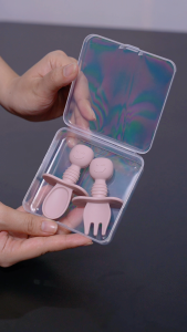 Bộ thìa nĩa silicone Lumicare - Mặt cười