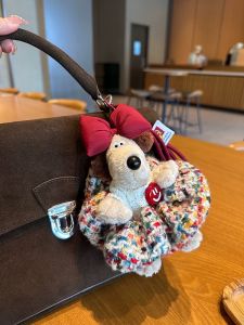 Adorable Plush Keychain Bag Charm Dongda Gate Master Dog High Aesthetic Value Gift for Female Companions Soft Toy Keychain