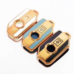 TPU Flip Key Case Cover Fob For BMW R1250GS R1200GS C400gt F750GS F850GS K1600B K1600GT R1200RS R1200RT F900R F900XR Motorcycle