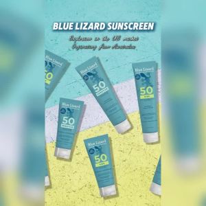 (Kids+Sensitive Lotion 5oz)Blue Lizard Mineral Sunscreen SPF50 Water Resistant Fragrance-free Hydrating No White Cast