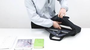 Business Trip Briefcase Slim Laptop Bag with Soft Lining Waterproof Shoulder Bag Portable Laptop Sleeves 15.6 Inch