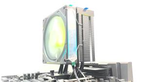 BINGHONG 4 Heat Pipe Silent Cooling RGB Fan 120mm Cpu Cooler Compatible LGA2011 2066 AM4 AM5 xeon x79x99 E5 115x 1200 1700 1851