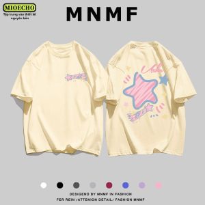 Áo Thun Mùa Hè Cho Bé Gái Thiết Kế Sao Thời Trang 100% Cotton