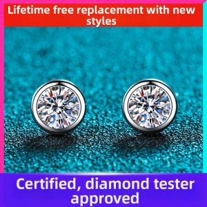 KAFANDENG | D-color Moissanite Sterling Silver Earrings