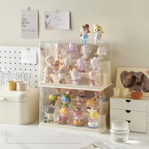 Clear Plastic Storage Display Case Ladder Design Model Display Toys Organization and Display