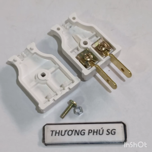 Phích cắm dẹt EU2D (Max 10A - 250V / Hiệu Lioa chính hãng) / Giá bán 2 Cái