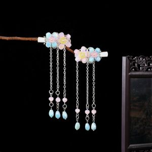 Elegant Ancient Chinese Style Hair Accessories for Girls Super Fairy Tale Cute Hair Clips Toddler Kids Hanfu Costume Accessories