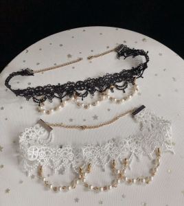 White Sugar Young Adult {In Stock} ~ Original Design Lolita Cross Cycle Gothic Dark Strap JSK Dress