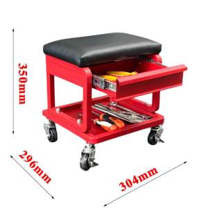 [Hàng Hot] Ghế Sửa chữa xe Ô Tô - Xe máy với khay dụng cụ Ghế nhà để xe lăn với khay dụng cụ Công suất cao Cấu trúc chắc
