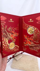 HABIB Year of the Dragon 2024 Double Fortune | 999.9 Gold Wafer Coin (0.20G)