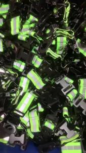 Protective Fire Glove Strap with Reflective Strip Durable Nylon Webbing Convenient Hanging Belt for Glove Storage