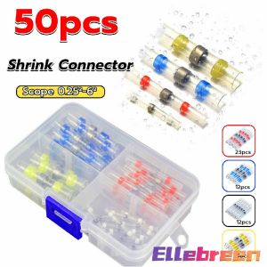 50PCS Solder Seal Wire Connector Waterproof Heat Shrink Middle Connection Terminal Combination Box