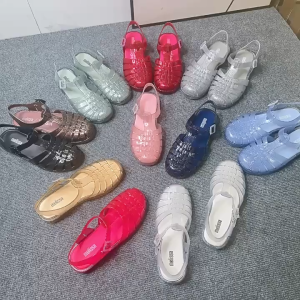 【Fast Shipping】Melissa2025 Vintage woven sandals minimalist Roman womens jelly shoes