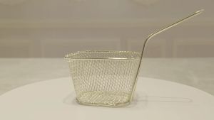 Stainless steel small Fried basket chicken nuggets French fries home with square Fried blue creative wire snacks Fried basket