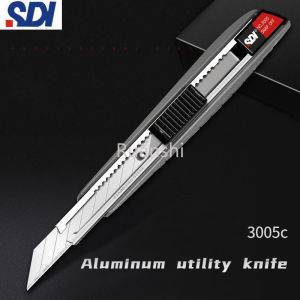 SDI Small Art Knife 9mm Aluminum Alloy 30-Degree Engraving Film Box Cutter Holder 3005C Utility Knife Genre Wallpaper Knife