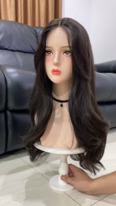 AEGYOSHOPPE - SKIN HALF LACE WIG 70 cm Rambut Palsu Wig Wanita Korea Style Aesthetic Premium Fiber COD Hairclip