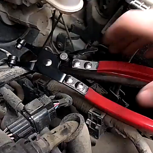 Car Water Pipe Hose Clip Clamp Pliers Removal Installer Tool for Automotive Repair Straight Throat Swivel Flat Band Hose Clamps Pliers