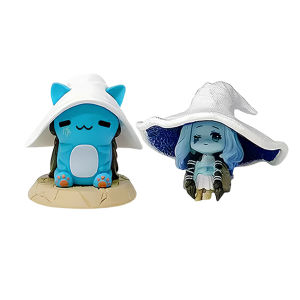 New Bandai Gaming Q Version Elden Ring Mini Ranni Cat Melina Malenia The Half-Wolf Action Figure Lani Magic Ornaments PVC Dolls