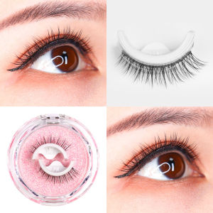 High Quality 1Pair Self-adhesive False Eyelashes Natural Long 3D Curl Anti Allergic Eyelashes Reusable Fake Eyelash