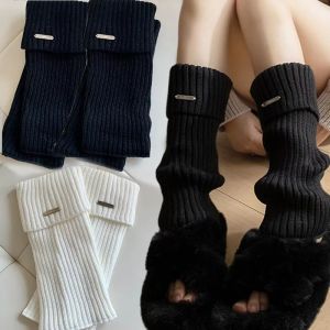 New Knitted Lolita Leg Warmers Womens Long Socks Autumn Winter Wool Foot Cover Arm Warmer Y2K Crochet Heap Socks Boot Cuffs