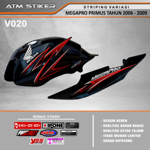 Stiker Striping Variasi Megapro Primus