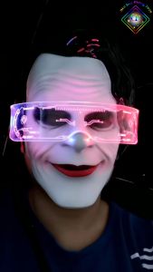 Mắt Kính Có Đèn Led Nhiều Màu Chính Hãng Chất Liệu Nhựa ABS Dùng Cho Phòng Bay Bar Sinh Nhật ( Tặng Kèm 2 Pin Dự Phòng )