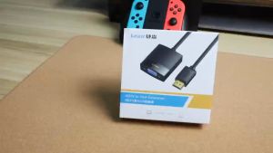 Jasoz HDMI to VGA Adapter 1080p Audio Video HDMI to VGA Converter With Cable Power Supply For Ps4 Monitor Projector