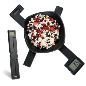 Compact Folding Digital Kitchen Scale Highly Accurate Portable Food Scale with LCD Display