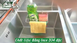 Rổ để chai nước rửa chén Inox 304 PHÁT ĐẠT giá đựng đồ rửa chén (SP100)