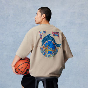 Jack Jones | NBA Warriors Team Co-branded Mens Summer Short Sleeve T-shirt