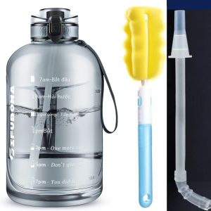 Bình Nước Thể Thao 3L Có Ống Hút Chống Rò Rỉ Không BPA Bình Lớn Dành Cho Nam Và Nữ Có Tay Cầm Dễ Mang Theo Khi Tập Thể Dục Và Tập Gym