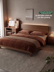 DONGMU | Simple Modern Real Wood Bed For Home