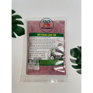 Bột khoai lang tím nguyên chất 100% 50g hiệu Chợ Quê bột màu thực phẩm phụ gia làm bánh nấu chè thạch xôi ngũ sắc