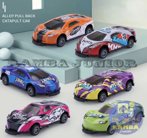 Ramba Junior - Mainan Anak Mobil Pull Back Isi 2pcs Toys Mini Cars Racing Jumping