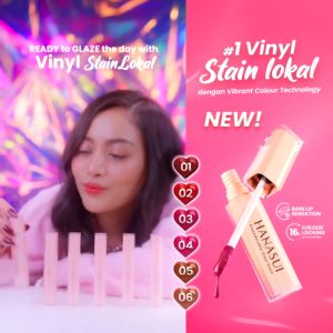 (READY STOK) HANASUI Glazedorable Vinyl Stain Lipcream 4 gr - yuone