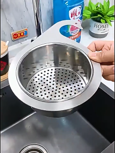 Khay Lọc Rác Bồn Rửa Chén Thiên Nga Inox 201 Thoát Nước Nhanh Treo Vòi Đa Năng