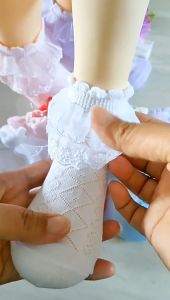 Baby Girls Lace Princess Socks Summer Mesh Socks Children White Latin Dance Socks 1-9 Years