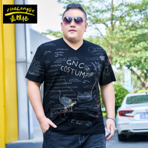 Áo Thun Nam Dáng Rộng in Họa Tiết Mùa Hè 2025 Cỡ Lớn 6XL Áo Thun Cotton Pha Trộn Thời Trang Thường Ngày Cho Thanh Thiếu Niên