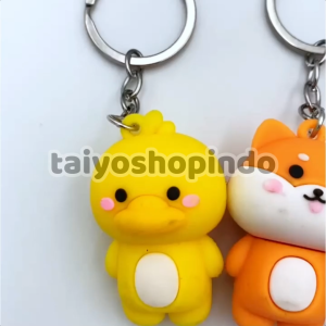 TAIYO Gantungan Kunci Karakter Keychain Hewan Buah Animal Fruit 3D Silikon Aksesoris Tas Fashion