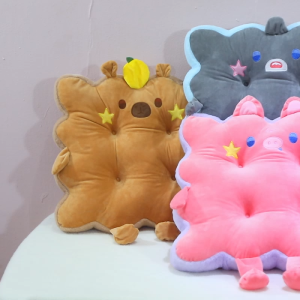 เบาะรองนั่ง เบาะรองนั่งเก้าอี้ รูปร่างขนมปังมีขา นุ่มมาก เบาะนั่ง เบาะและพนักพิง ขนาด: 44*44 Cm