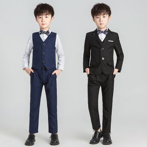 3pcs Americana Suit for Kids: Formal Wear & Concert Performance Costumes