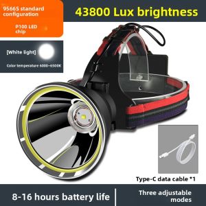 LVZI | Fishing Yellow Light Headlamp Rechargeable Super Bright