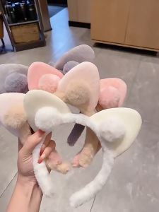 Blissfull Bando Bulu Korea Model Telinga Kucing Cat Bandana Bulu Lembut Headband Korea