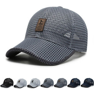 Men Women Outdoor Summer Full Mesh Net Cool Breathable Quick Drying Sunhat Baseball Cap Anti-UV Tennis Golf Sport Trucker Hats