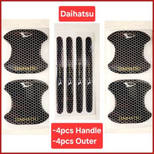 Stiker Pintu Outer Handle Motif Carbon Bahan Silicone