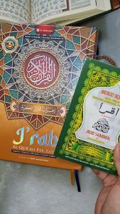 Paket Alquran Irab Nahwu Shorof A5 Terjemah Perkata Tajwid Warna dan Iqra Juz Amma Kecil CD